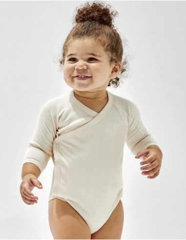 BAB-BZ60-Baby Long Sleeve Kimono Bodysuit